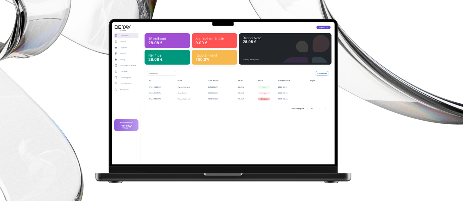 Software Development in Kosovo: Why More Businesses Are Turning to Local Expertise 1 | DETAY Studio invoice | DETAY Studio
